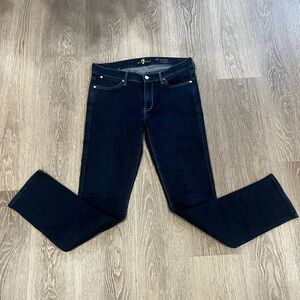 7 For All Mankind dark wash straight leg